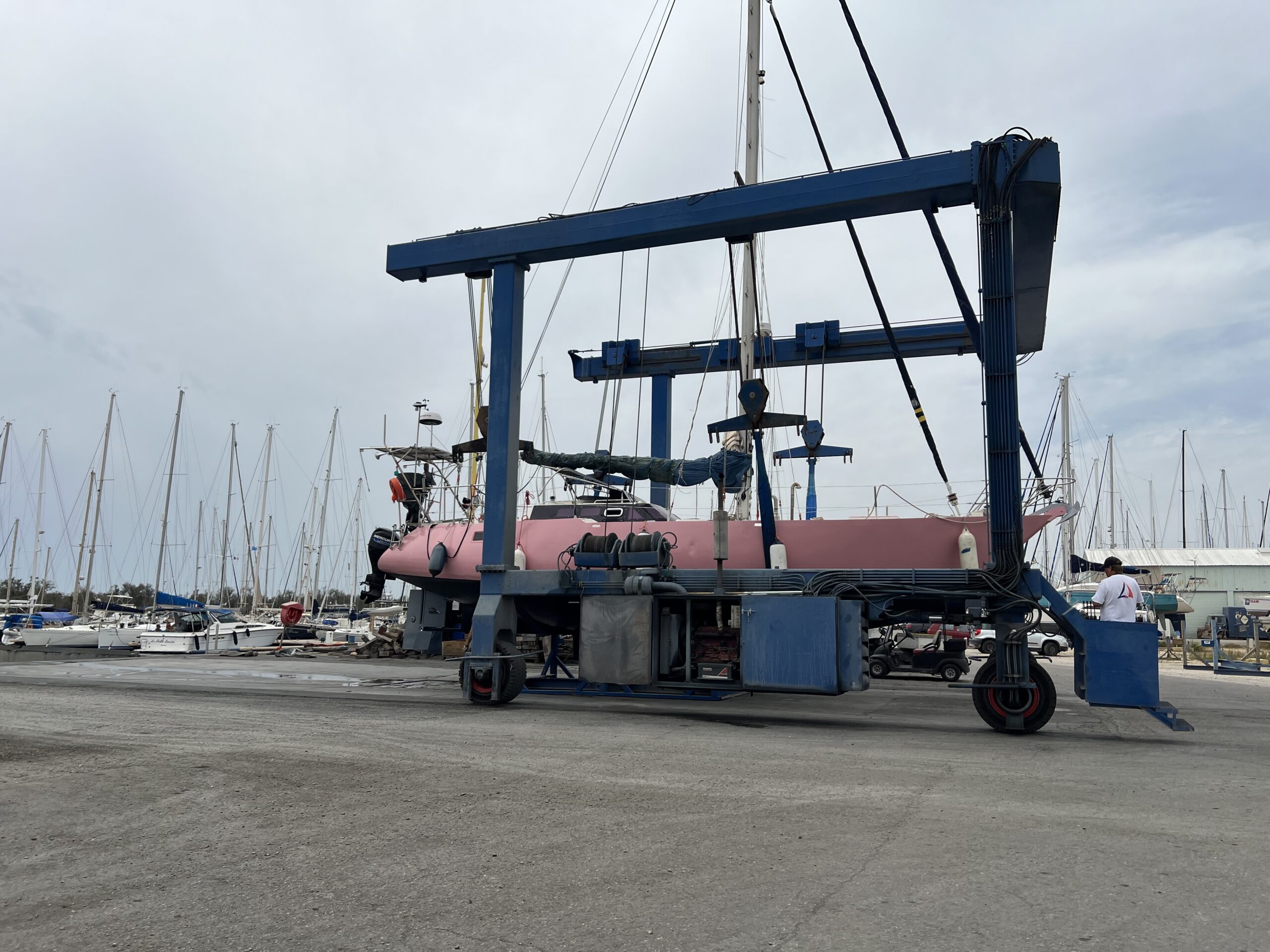 Arion sur bers au chantier