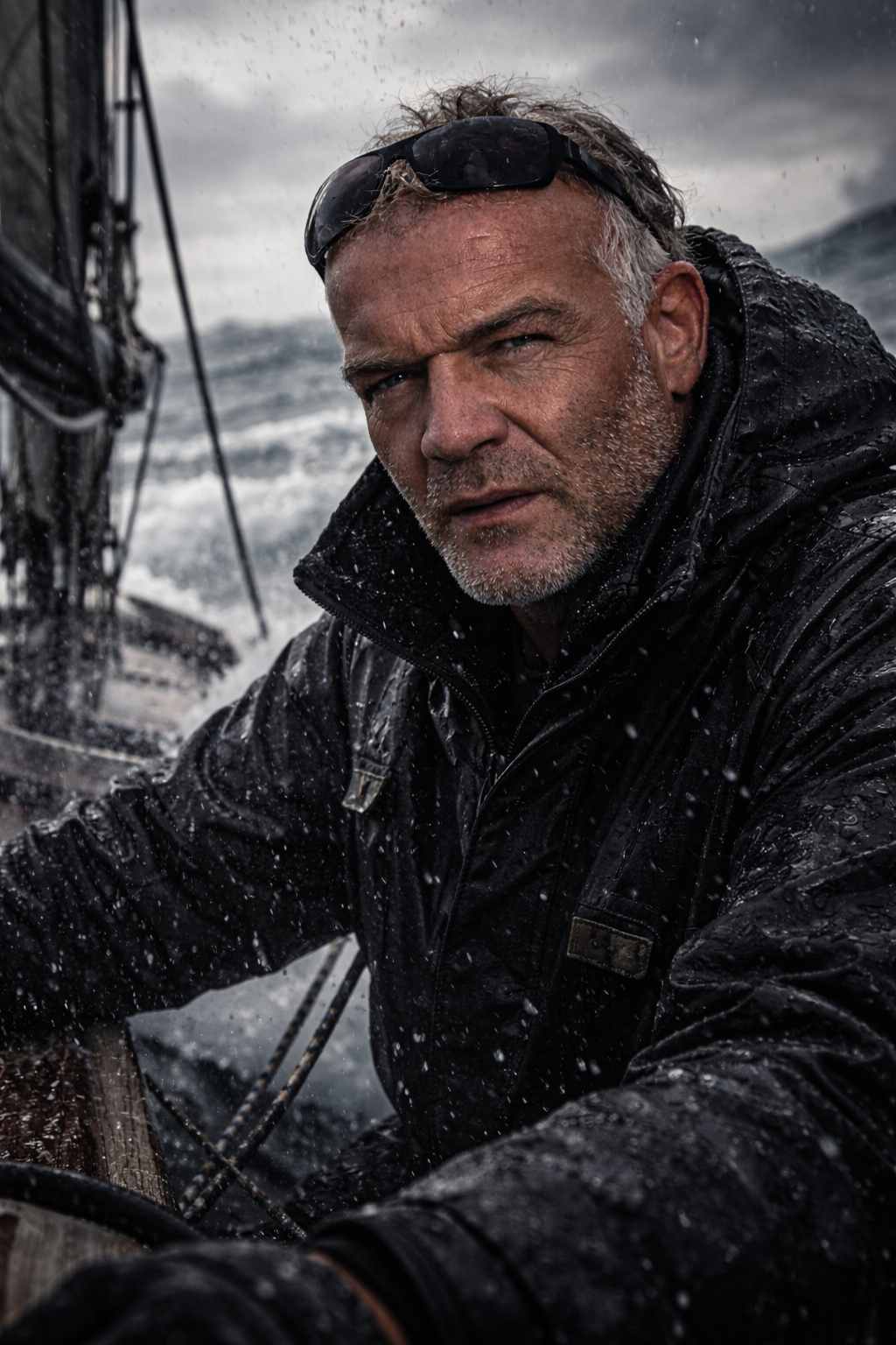Portrait du Captain en navigation vers le grand Sud
